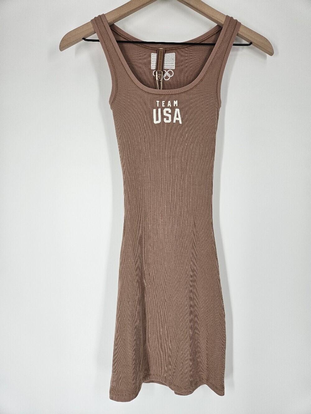 SKIMS Team USA Olympic Capsule Ribbed Tank Mini Dress NWT